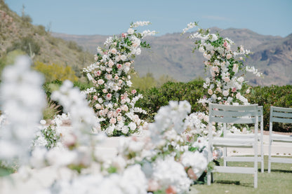 Halo Floral Pillars