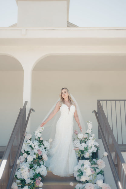 Halo Aisle Flowers