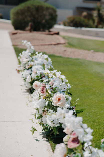 Halo Aisle Flowers