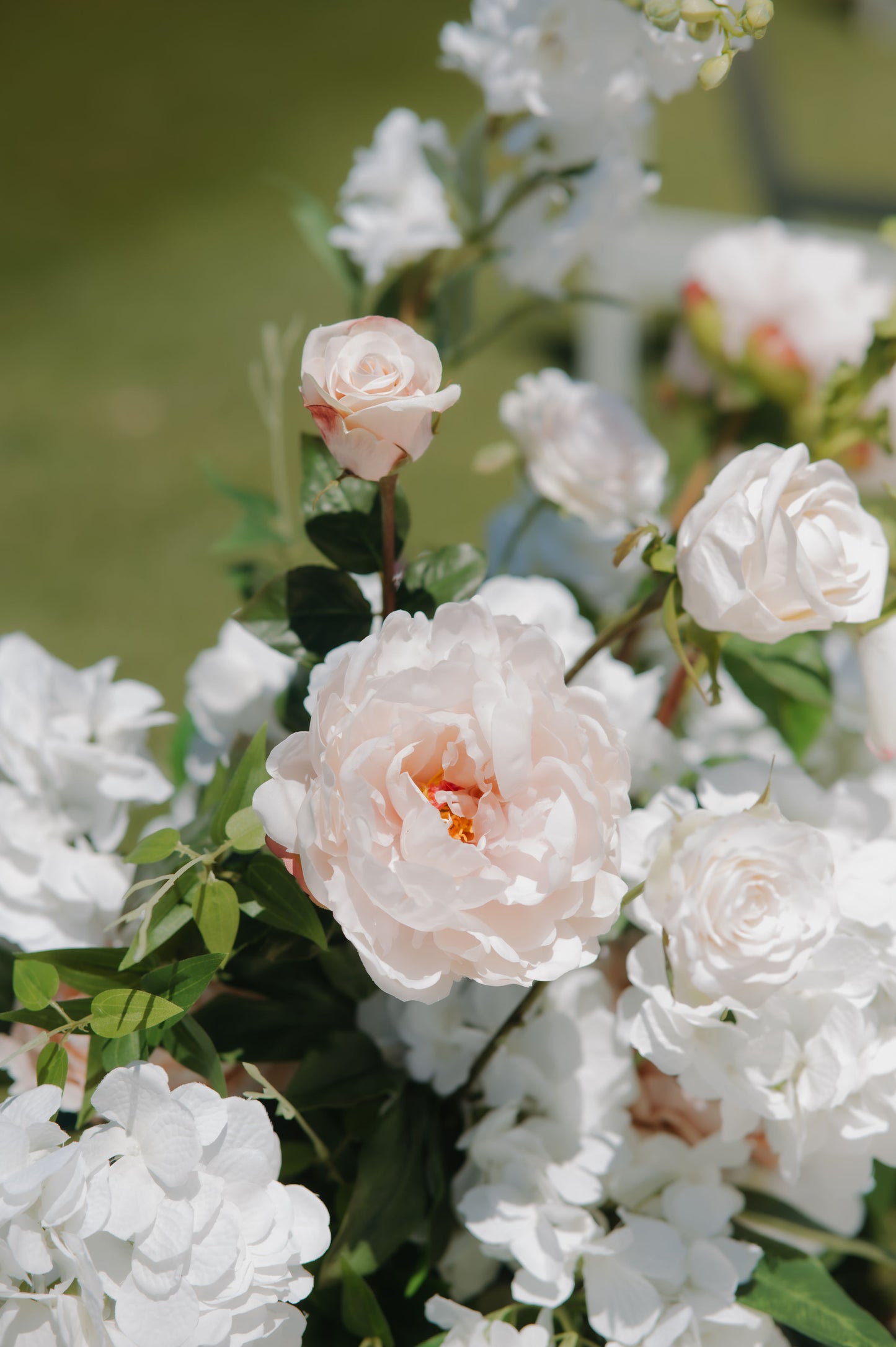 Halo Aisle Flowers