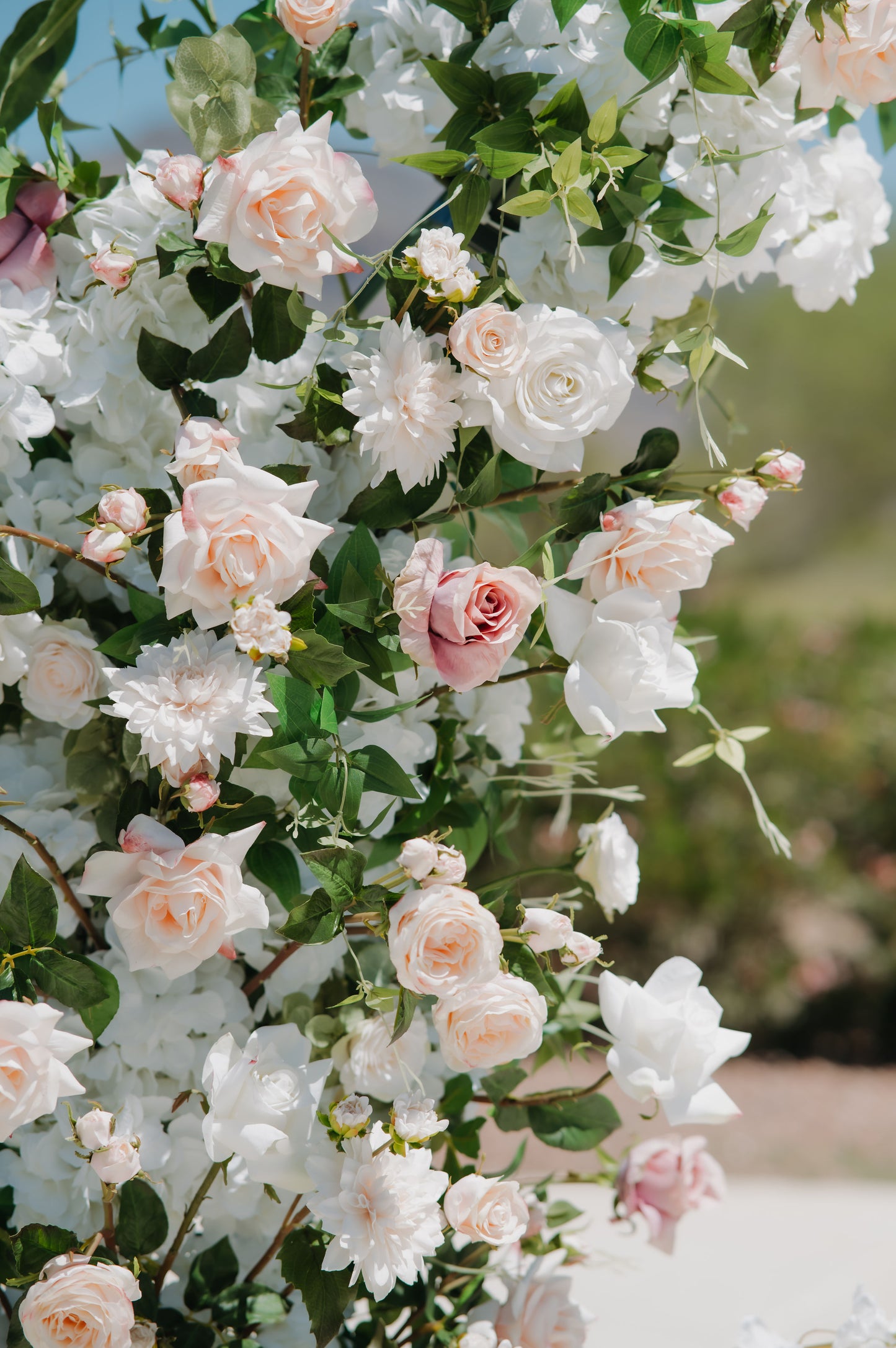 Halo Floral Pillars