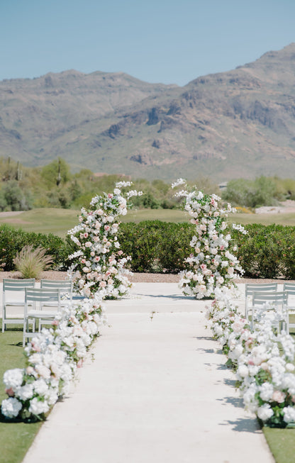 Halo Floral Pillars