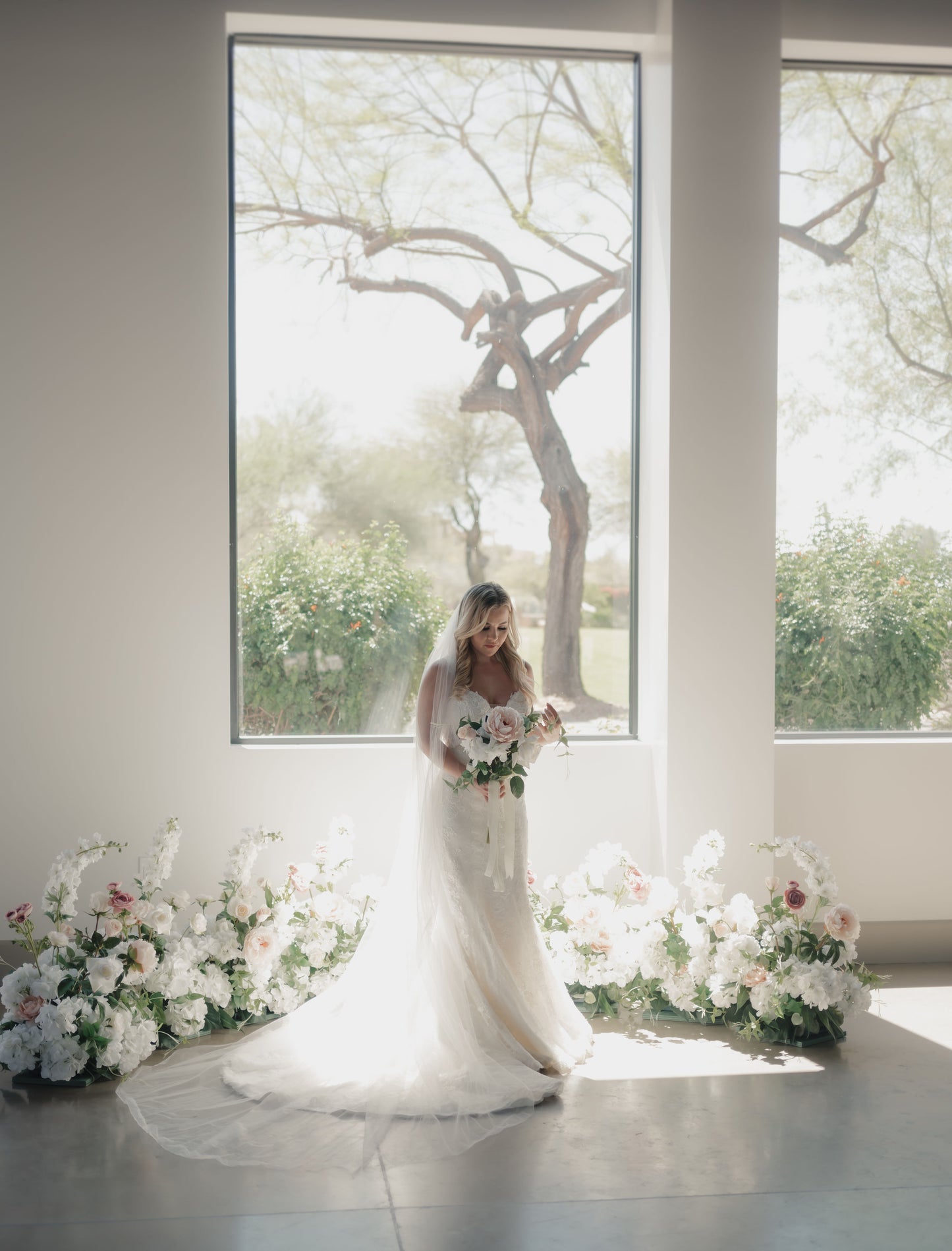 Halo Aisle Flowers