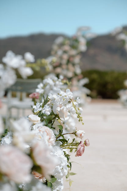 Halo Aisle Flowers