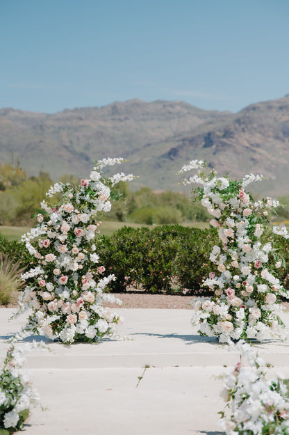 Halo Floral Pillars