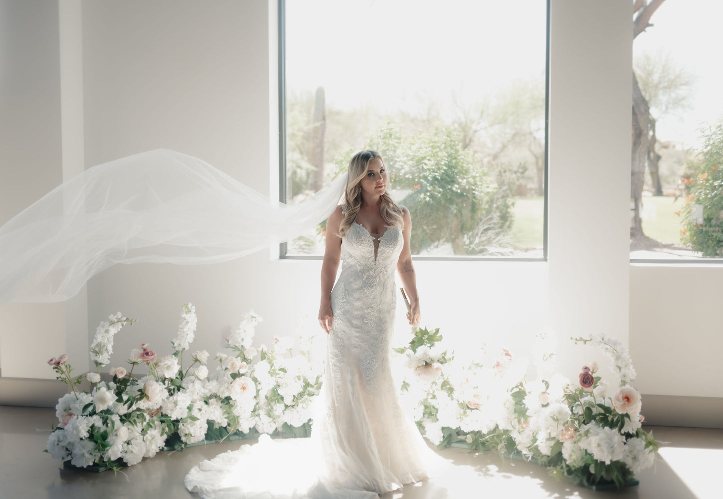 Halo Aisle Flowers