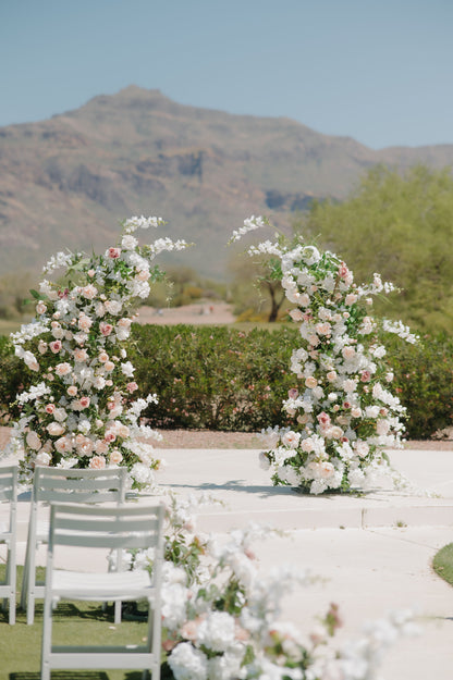 Halo Floral Pillars