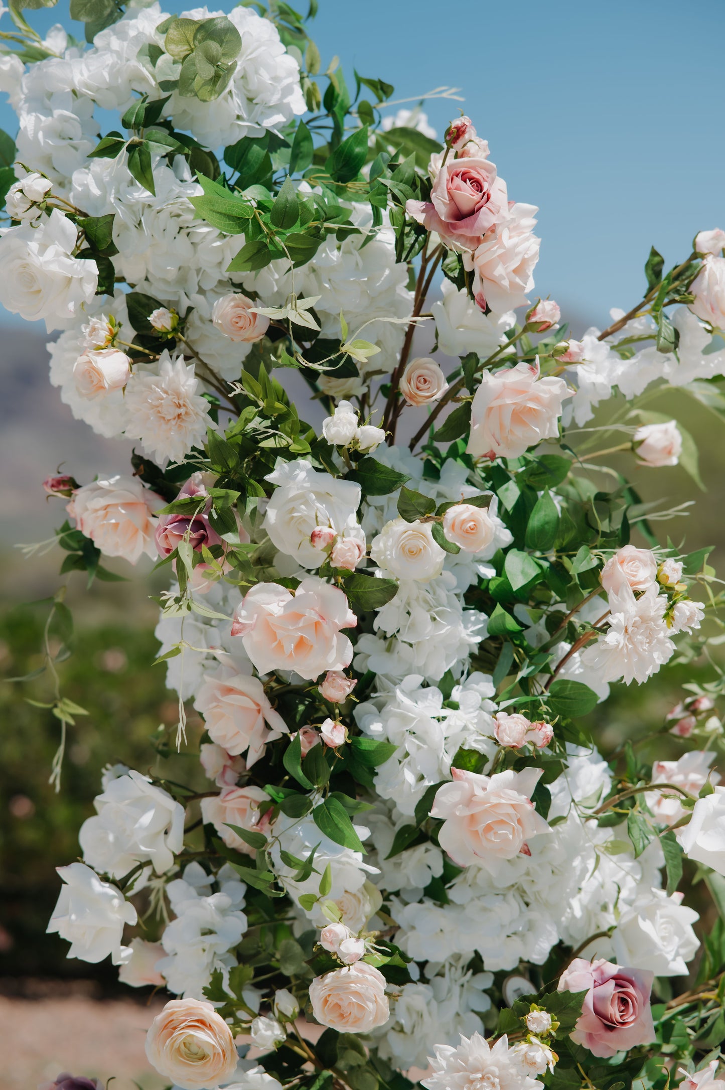 Halo Floral Pillars